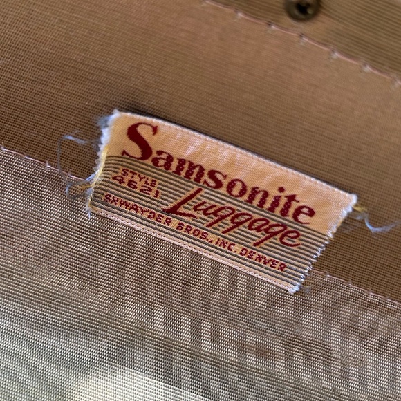 Samsonite Shwayder Brothers Vintage Three Piece Luggage Set EUC - Picture 16 of 16